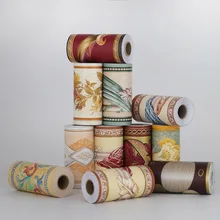 Ванная комната Водонепроницаемый самоклеющиеся виниловые обои границы Винтаж Стикеры s Гостиная Кухня плинтус, для стен Стикеры домашний декор