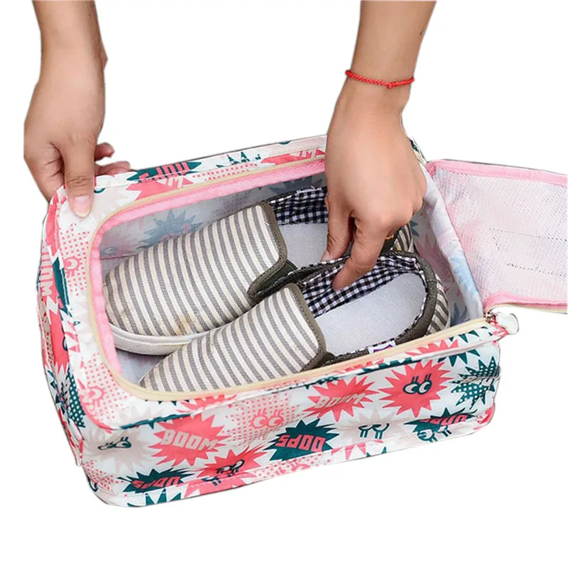 

JPZYLFKZL Waterproof Travel Storage Shoes Bag Women Zipper Portable Drawstring Dustproof Cover Pouch Useful Storage Organizer