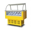 Glass display ice porridge freezer / DIY popsicle popsicle refrigerated /ice cream display cabinet 2