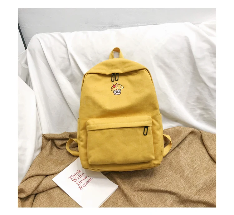 Preppy Style Women Backpack for School Teenagers Girls Vintage School Bag Ladies Canvas Fabric Backpack Female Book bag Mochila--_34_16