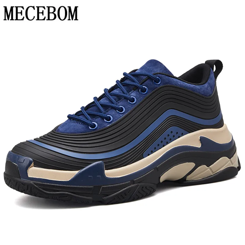 

Trend Men's Chunky Sneakers Streamline Design Thick Sole Shoes For Male Adult Handsome Men Casual Shoes 2019 New 1818m