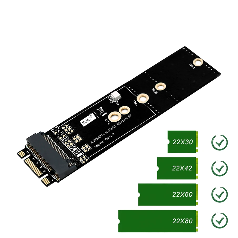 SP Черный Металлический Чехол B + M key M.2 NGFF SSD для SATA 6 карта адаптера с разъемом m2
