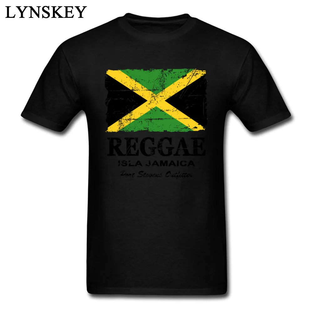 T-Shirt Normal Short Sleeve Funny Crew Neck 100% Cotton Tops T Shirt Group Summer Fall Reggae Jamaica Flag Tee Shirt for Boys Reggae Jamaica Flag black