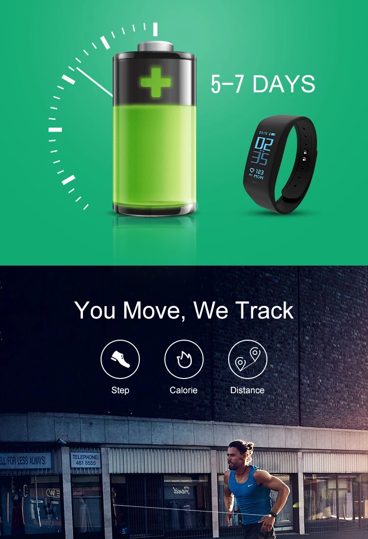 Smart Bracelet B6 color screen Heart Rate Monitor Blood Pressure Fitness Tracker Smartband Sport Watch for ios android or IOS  (7)