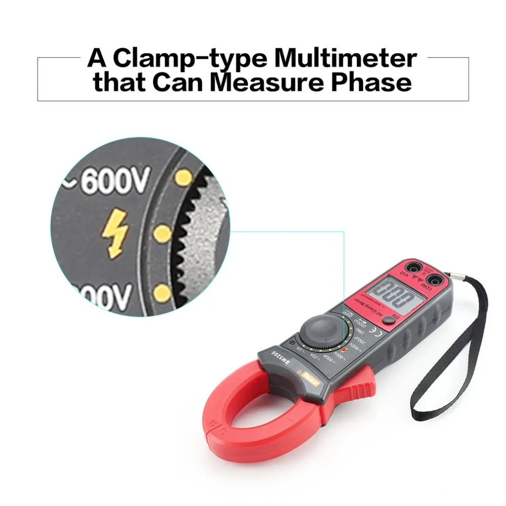 BM5266 клещи Ручной цифровой мультиметр 1999 Граф AC/DC Вольт Ампер Ом Емкость фаза диод мегомметр тестер амперметр