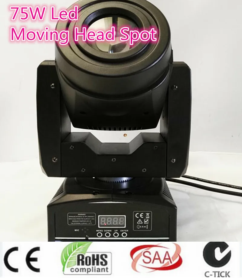 

4pcs /75W MINI LED Spot Moving Head Light High-power multi-function disco led light