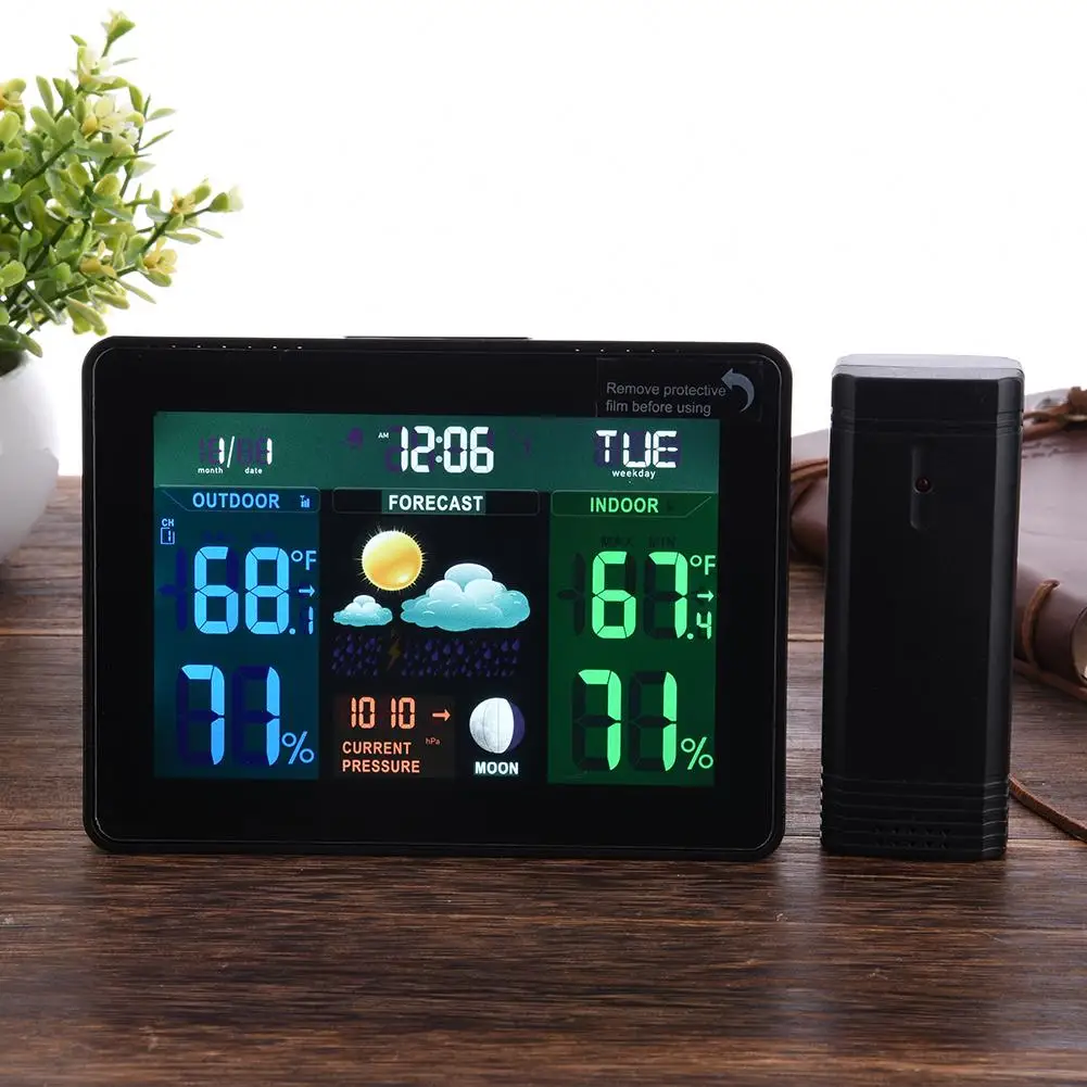 

Wireless Color Weather Station Thermometer Hygrometer Indoor Outdoor Digital Temperature Humidity Monitor 1PC J3
