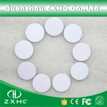 10 шт) Водонепроницаемый 25 мм x 1 мм RFID только для чтения 125 KHz теги ПВХ Монета карты с TK4100(совместимый EM4100