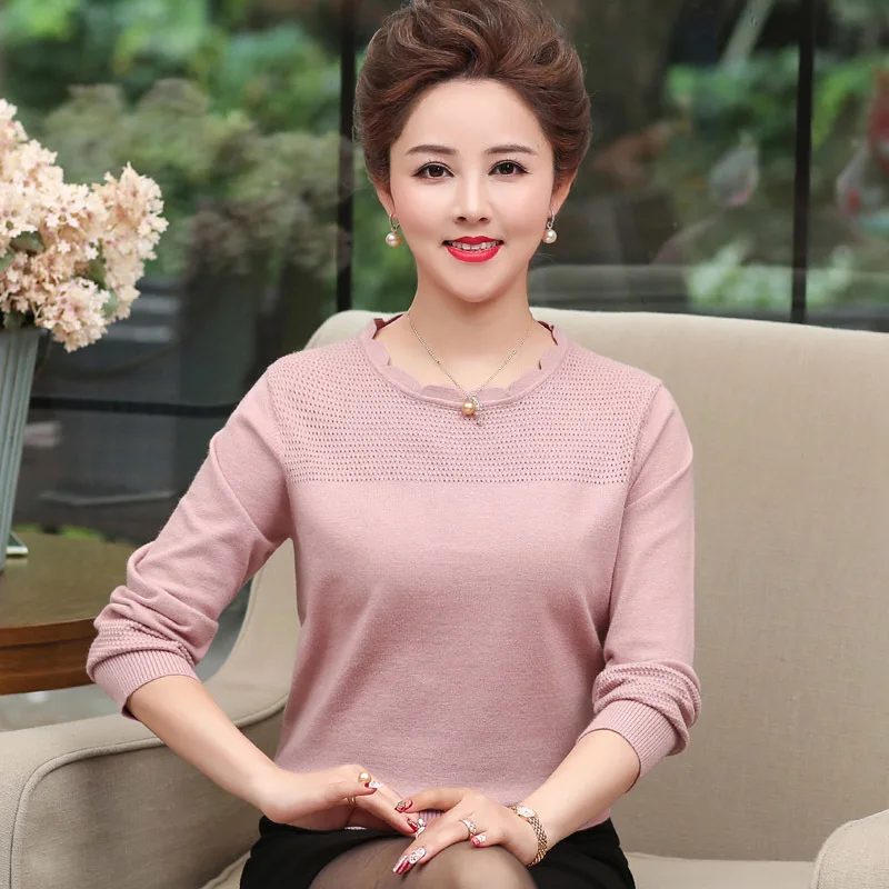 

Autumn Winter Women Loose Long Sleeve Knitted Pollovers O-neck Solid Casual Sweater Female Jumpers Mujer Plus Size 4XL