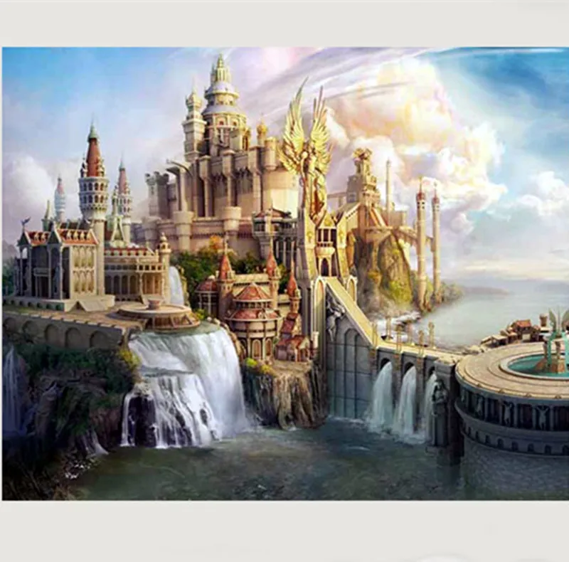 Full Diamond Embroidery 5D Diamond Painting Cross Stitch castle Diamond