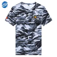 Новая мужская футболка для охоты на открытом воздухе, дышащая, Армейская, тактическая, Боевая футболка, военная, сухая, Спортивная, Camo Camp Tees-tree Camouflage