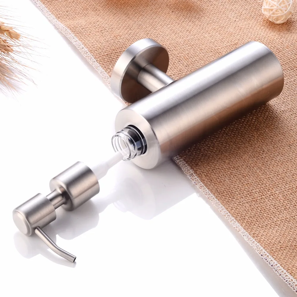 Stainless Steel Hand Liquid Soap Dispenser Wall Mounted Bathroom shower Lotion Pump Bottle kitchen Hotel Foam Soap Dispenser