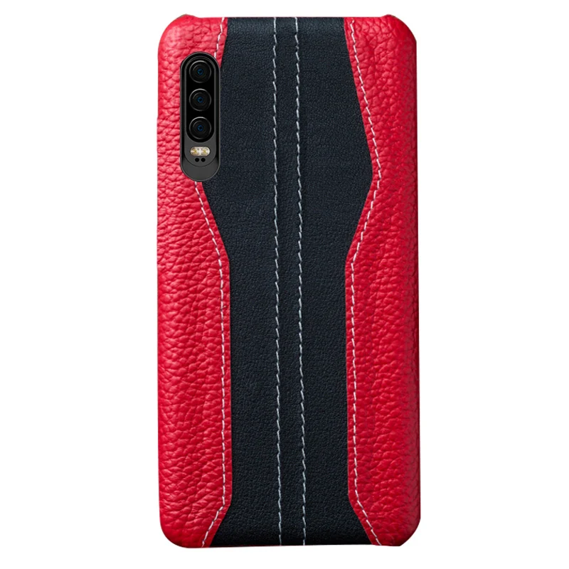 Phone Cases For Huawei P10 P20 P30 Lite Mate 9 10 20 lite Pro Case Cowhide Stitching Cover For Honor 8X 9 10 V20 P Smart case