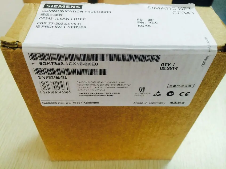 Новый или бывший в употреблении оригинальный Φ 6GK7343-1CX10-0XE0 6GK7 343-1CX10-0XE0 LEAN Ethernet