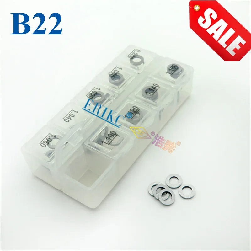 

ERIKC Bosch B22 Gasket common rail adjustment shim injector lift shim set and cri injectors washer size: 0.98mm--1.16mm