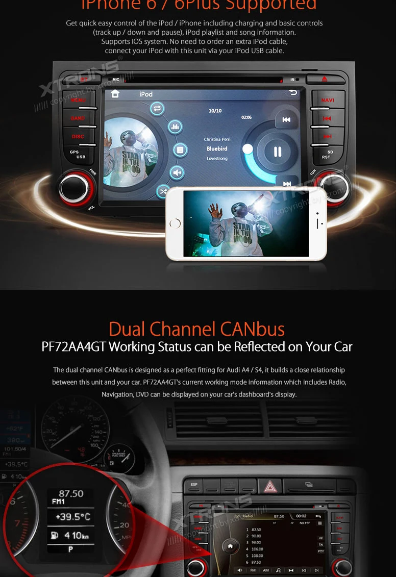 Perfect 7" Special Car DVD for Audi A4 2002-2008 & Audi S4 2002-2008 & Audi RS4 2002-2008 with External DVR Camera Support 5 Perfect 7" Special Car DVD for Audi A4 2002-2008 & Audi S4 2002-2008 & Audi RS4 2002-2008 with External DVR Camera Support 5
