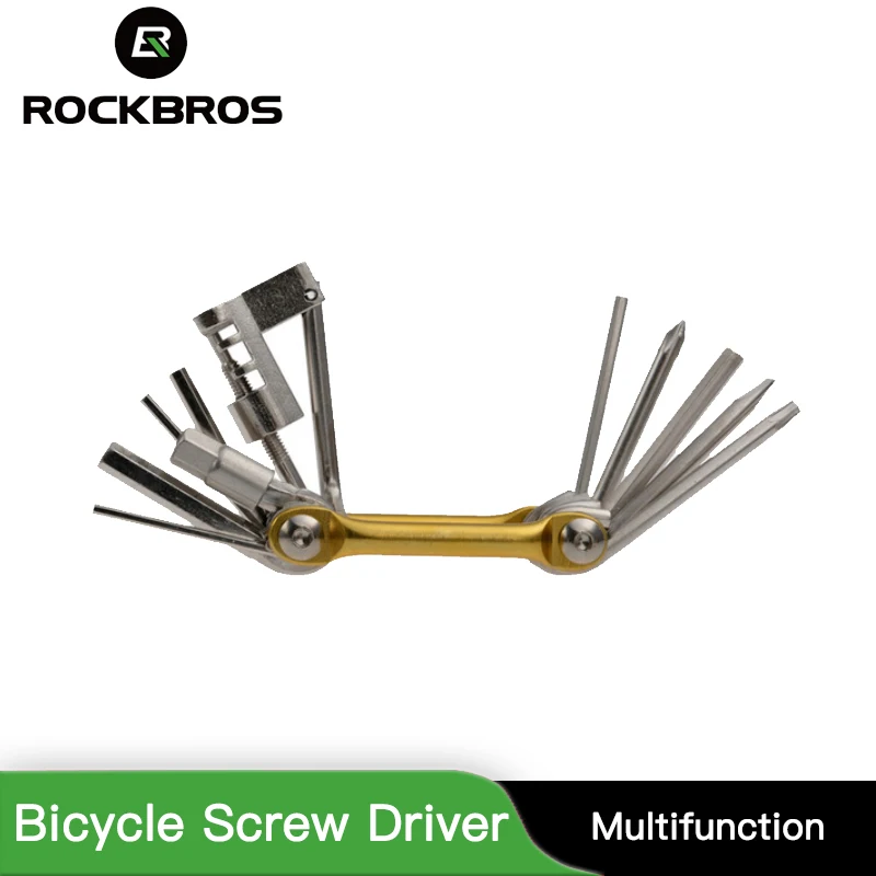 

ROCKBROS Hexagonal Spoke Bicycle Screw Driver Wrench Sleeve 11 Inch Multi-functional Small Repair Tool Set Accessories