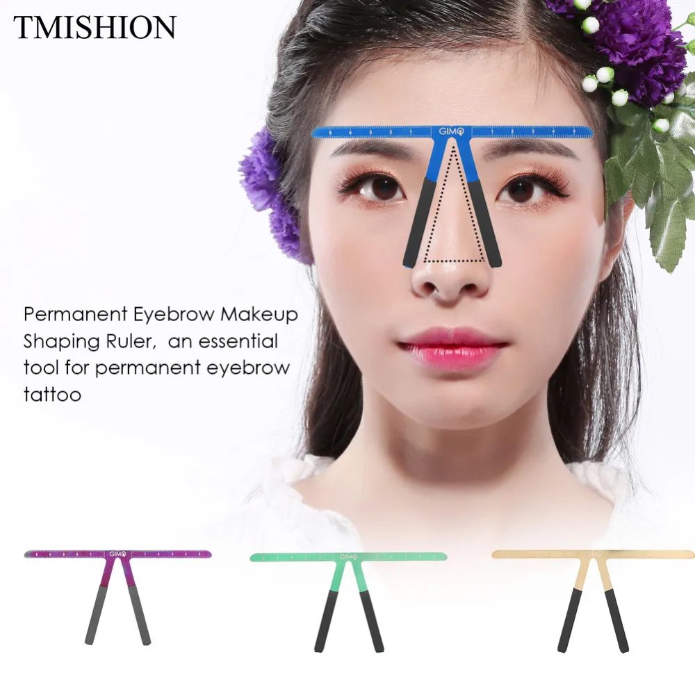 

EyeBrow Tattoo Permanent Makeup Ruler Microblading Eyebrow Tattoo Stencil Ruler Reusable Template Definition Grooming Measure