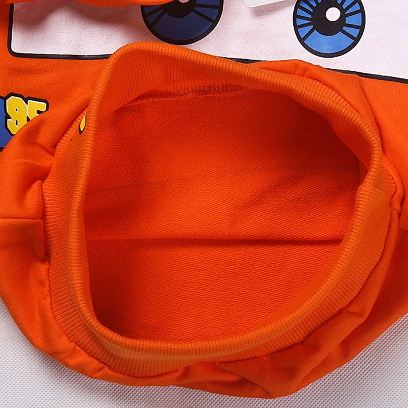 Cheap Sale Fashion Boys Girls Cartoon Car Spring Autumn Sport Hoodies T Shirt Outerwear Children Kids School Outfits Clothing