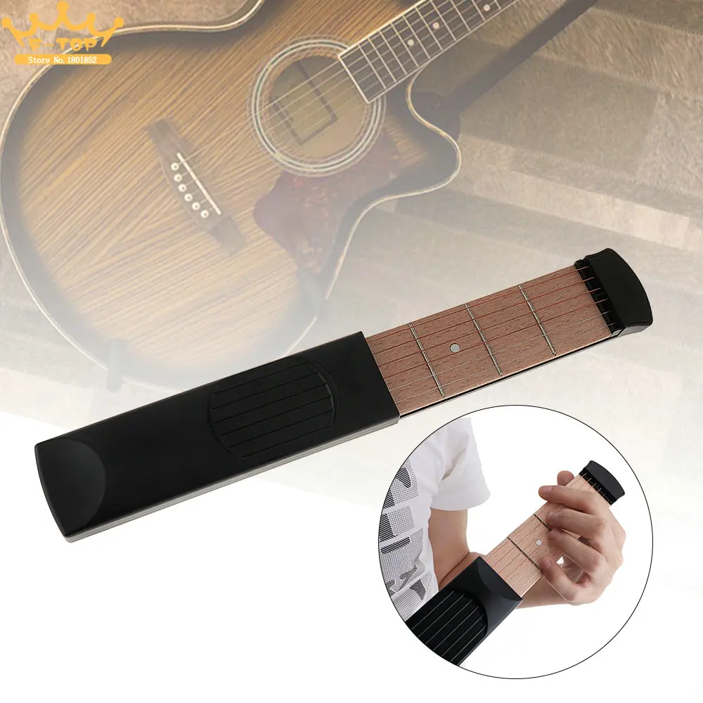 Portable Pocket 6 String 4 Fret Guitar Practice Tool Chord