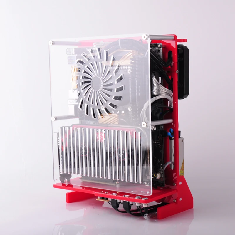 

Open Frame Vertical Rack SFF Chassis case PC Water Cooling host Box gamer computer Parts gabinete computador