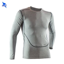 Футболка для бега для мужчин, Рашгард, компрессионные футбольные колготки, быстросохнущие фитнес-танки, тренировочные влагоотводящие футболки с длинными рукавами