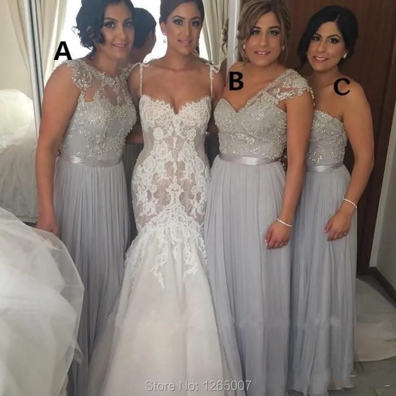Aliexpress New Arrival O Neck Cap Sleeves Sparkly Sequins Aliexpress New Arrival O Neck Cap Sleeves Sparkly Sequins Liques Lace Top A Line Chiffon Bridesmaid Dresses Party Formal Maxi Dress From