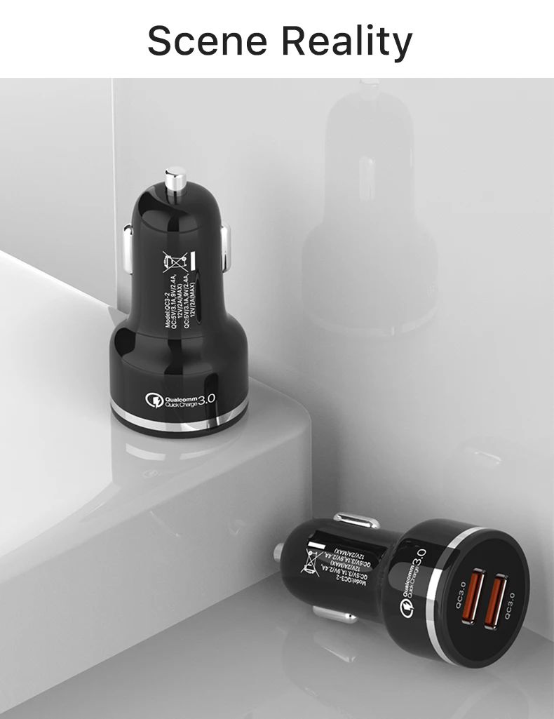 48W Dual Quick Charge 3.0 USB Car Charger QC 3.0 USB Charger (14)