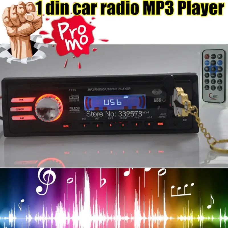 NEW Car radio player car audio FM Transmitter USB SD MP3 NO DVD Player Stereo Receiver