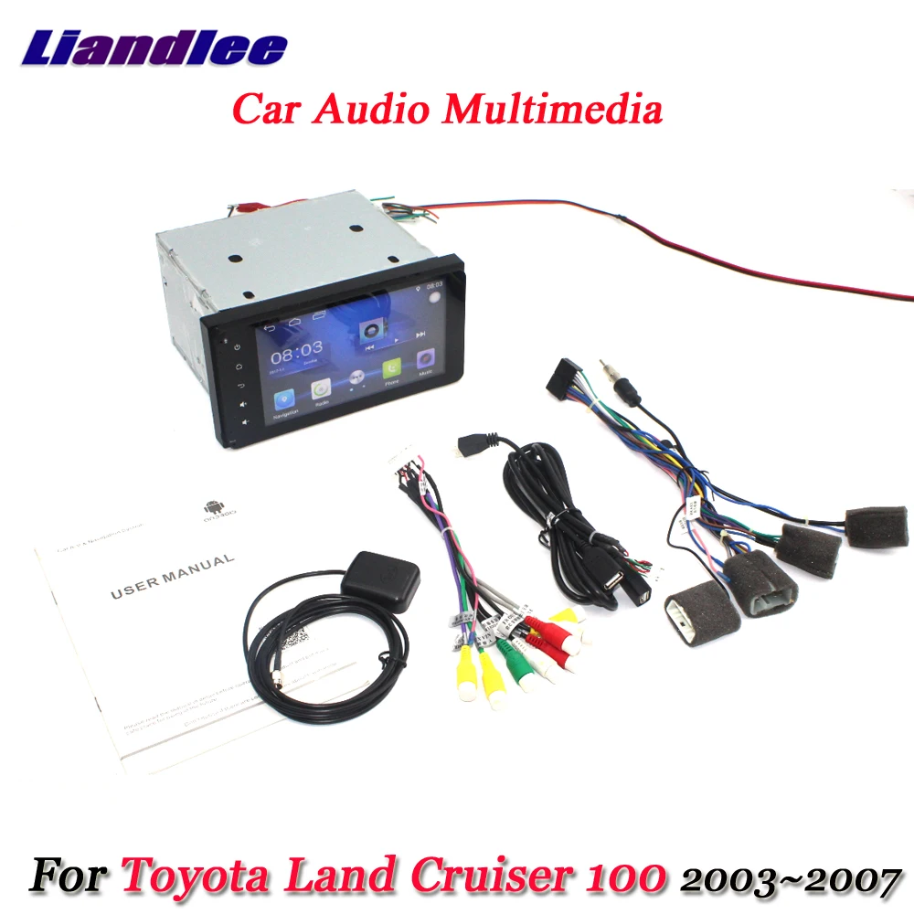 Liandlee автомобильная система Android для Toyota Land Cruiser 100 2003~ 2007 Радио стерео камера gps Navi Карта Навигация экран мультимедиа