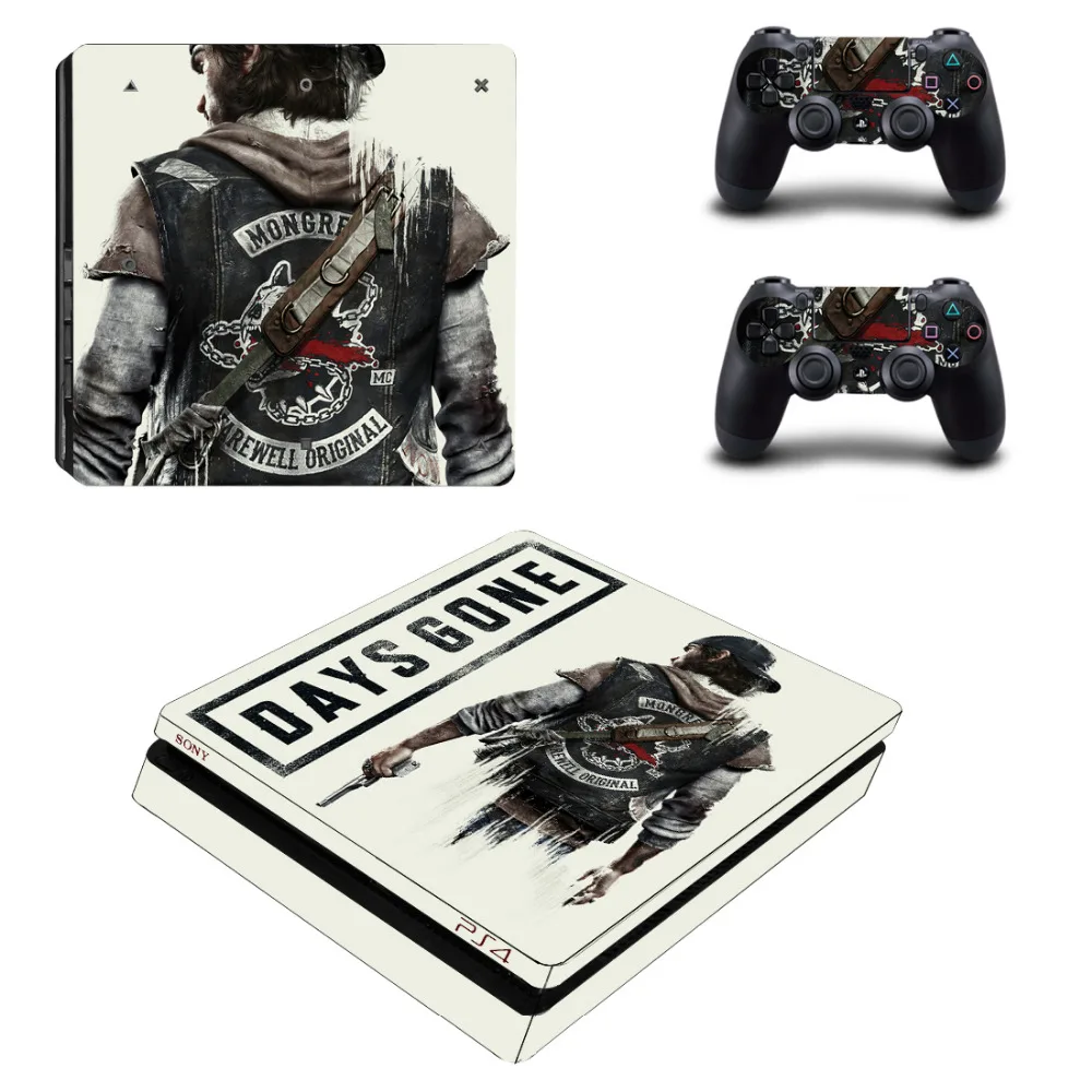 

Days Gone PS4 Slim Skin Sticker Decal for PlayStation 4 Console and Controller PS4 Slim Stickers Vinyl