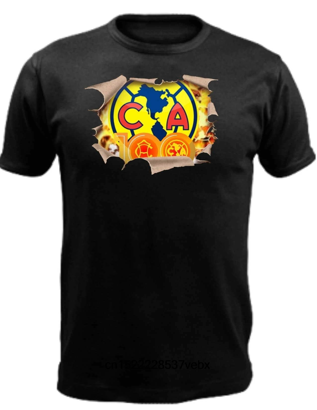 

Club America Centenario T-shirt Football Soccer Mens Shirt Fashion Tee