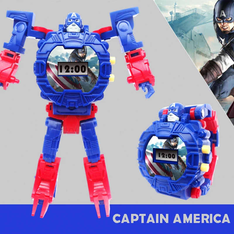 Marvel Avengers 3 Electric Kids Boy Watch Hulk Ironman spiderman Starwars Figure Model Toys Action Figures For Children Gifts (11)