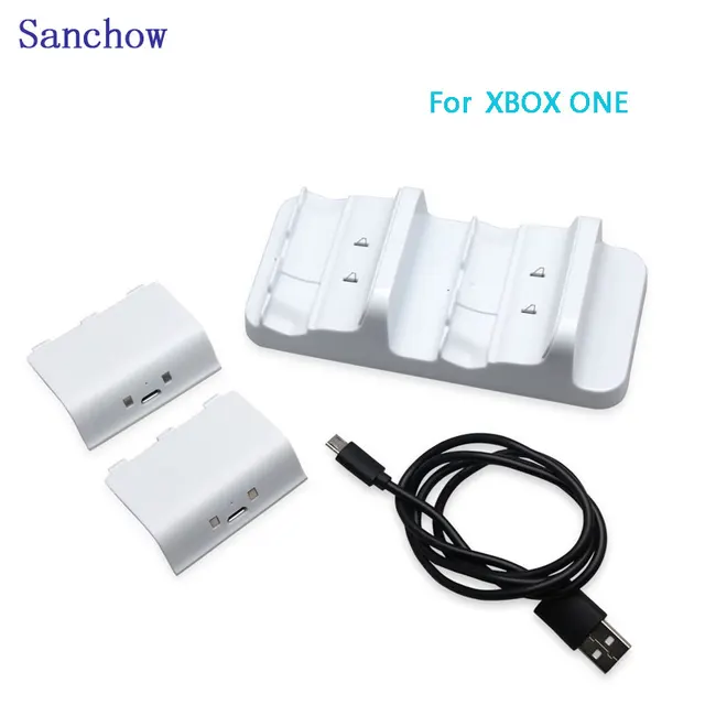 Cheap Sanchow Dual Controller Charging Dock Xbox One(S) Wireless Charger Stand Charging Station Dock+2Pcs Rechargeable+USB Cable Cheap Sanchow Dual Controller Charging Dock Xbox One(S) Wireless Charger Stand Charging Station Dock+2Pcs Rechargeable+USB Cable