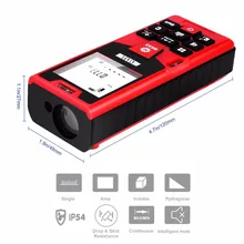 Лазерный дальномер 131ft/40 м ноги большой ЖК-дисплей с подсветкой Портативный цифровой лазерный дальномер с Mute Функция измерения устройства