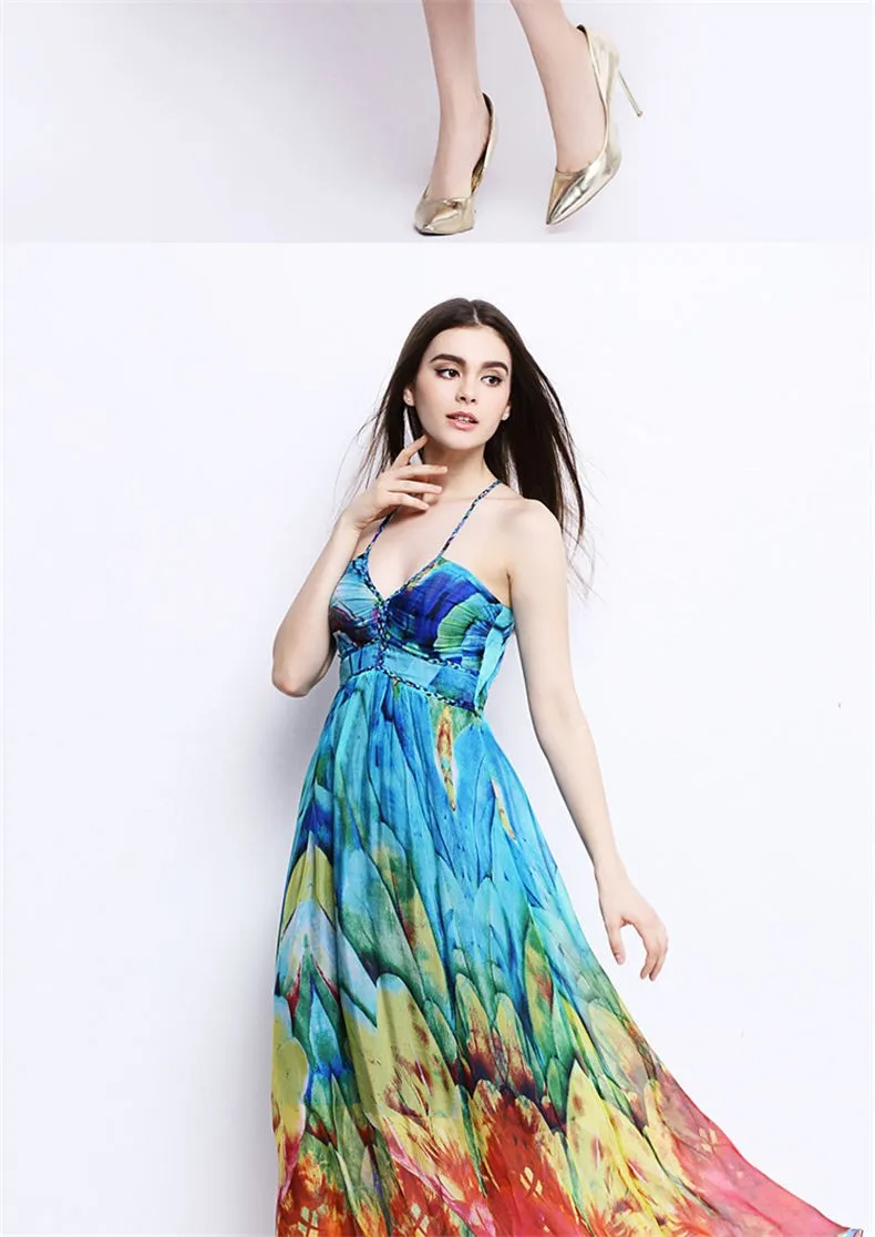 de de Pura Elegante Boho Imprimir Nazan Sun States mulheres grátis das Beach Frete Holiday Floral Deniz United Dress 2017 Princess Flower Vestido Verão Estilo Vestido Mulheres Seda USD Dollar Long 7 de de Pura Elegante 7