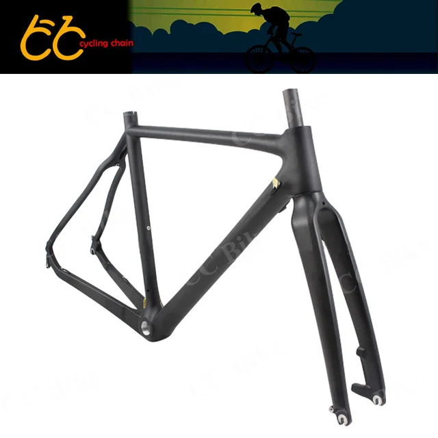 Cheap Cyclocross carbon bicycle frame disc brake  Carbon road  Bike Frame  including the  front fork CC-CR-027-D