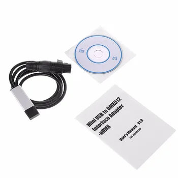 

Satge Lighting Controller Dimmer DMX Interface Adapter to DMX512 Computer PC USB