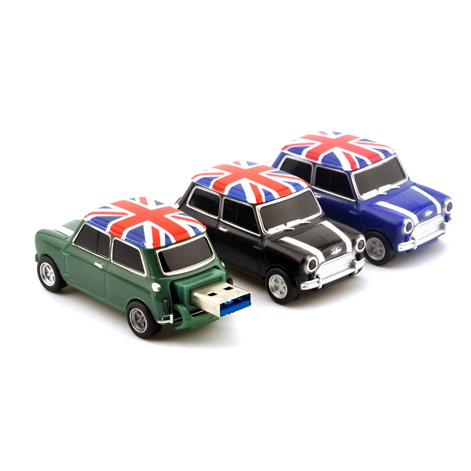 Simulation Mini Cooper usb flash drive 64gb,Cars Model usb 3.0 memory flash stick pen drive 8GB 16GB 32GB pendrive,Free shipping