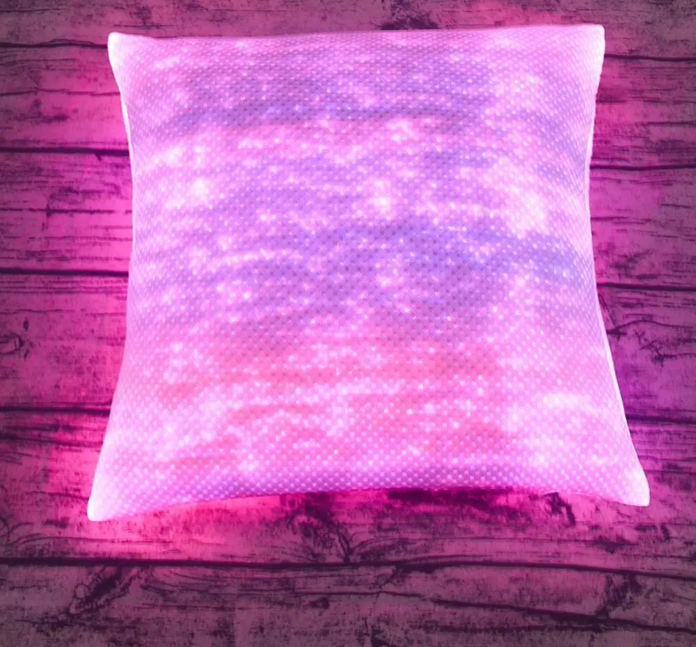 Fiber Optic Glowing Pillow Case Luminous Pillowslip Fiber Optic Glowing Pillow Case