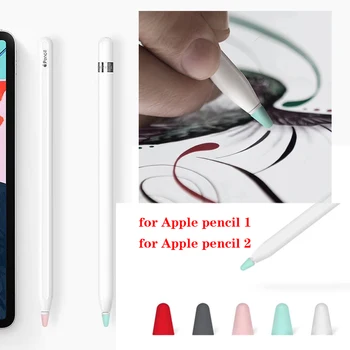 

For Apple Pencil Case stylus pen Silicone case For iPad Pencil 2 Cap Tip Cover For Pencil Touch Pen Stylus Pouch Sleeve cover