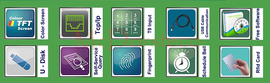 Tcp/ip отпечаток пальца и Rfid система посещаемости карт работник отпечаток пальца система управления временем записи