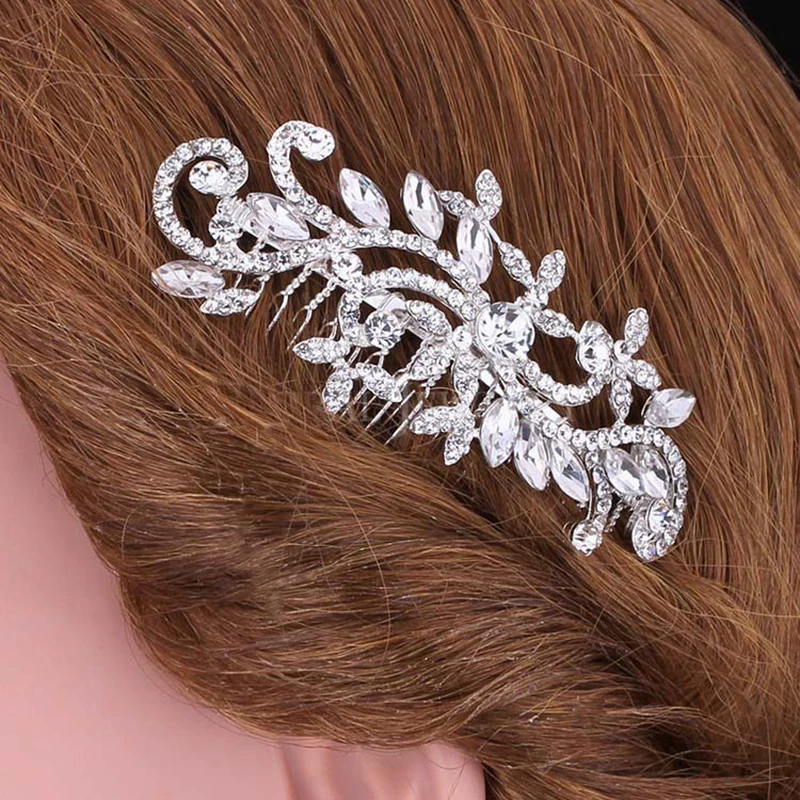 New Style Rhinestones Crystal Bride Comb Wedding Hair Accessories Hair