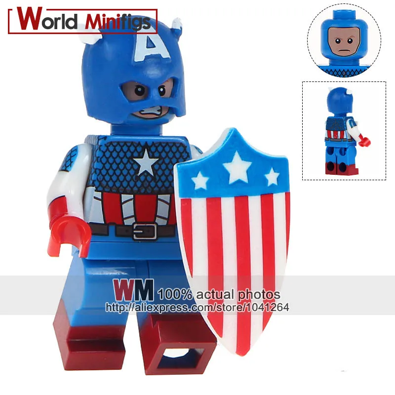 

Building Blocks Single Sale WM508 Captain America Super Heroes s Vision Rocket Thanos Children Gift Toys