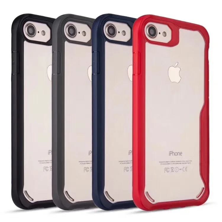 Чехол для iPhone 5 5s 6 6s 7 8 Plus X роскошная силиконовая рамка из ТПУ акриловая