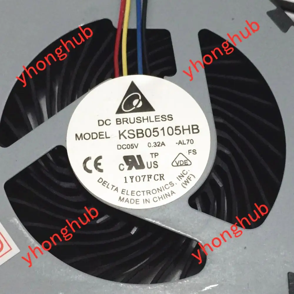 Охлаждающий вентилятор для ноутбука Delta Electronics KSB05105HB AL70 DC 5 В 0 32a SVE171A11M SVE171B11M SVE171C11M