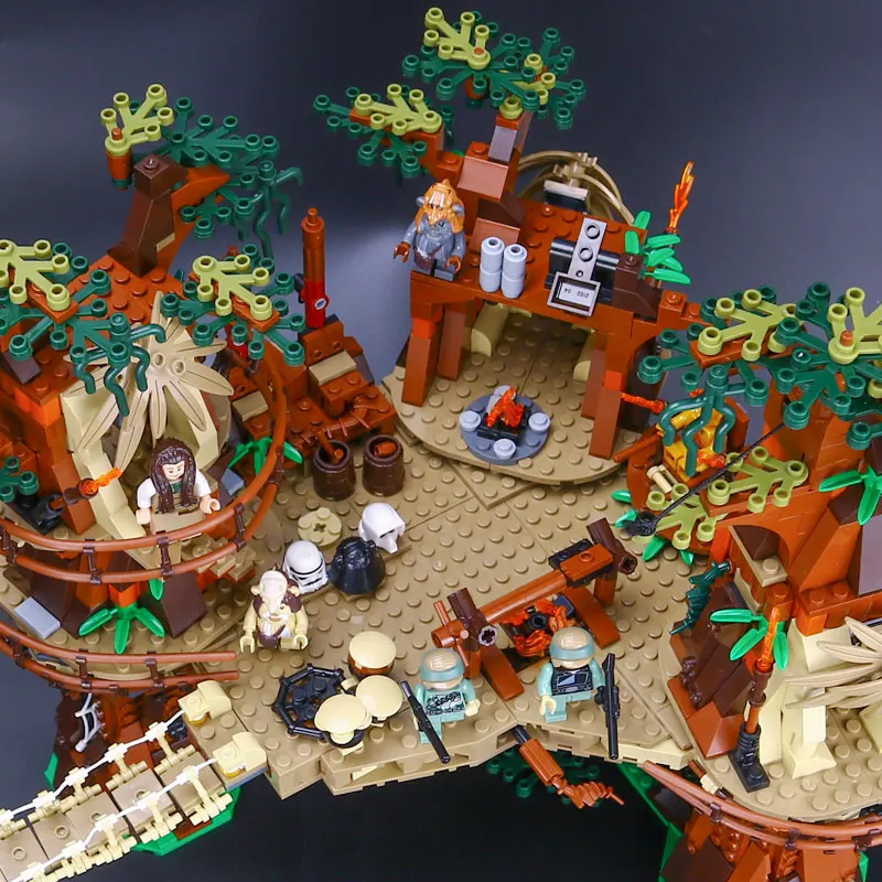 Цена DHL 05047 Звездные серии войны 10236 деревня эвоков строительные блоки Juguete Para consuir набор Кирпичи Детские игрушки рождественские подарки