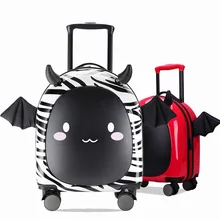 Брендовая детская багажная Дорожная сумка на колесах, милый мультяшный чемодан на колесах, чемодан для детей