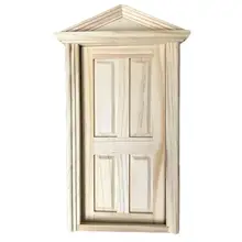 Dongzhur мини игрушка шпиль дверь кукольный домик миниатюры 1:12 аксессуары Кукольный дом мебель миниатюрный набор DIY Первичная деревянная дверь