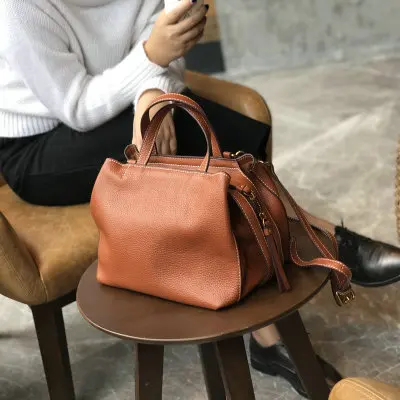 Genuine Leather Bags Designer Handbags Women Shoulder Crossbody Bags Women Menssenger Bag Tote Bolsas Feminina Famous Brand